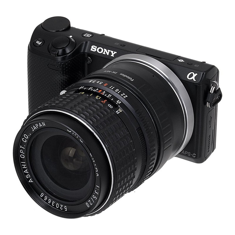 Fotodiox Anello Adattatore per Pentax K/PK Obiettivo a Fotocamera Sony