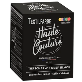 Haute Couture Black Textile Dye - 350g - Deep Black - All in One - Ready to Use on Clothing and Fabrics