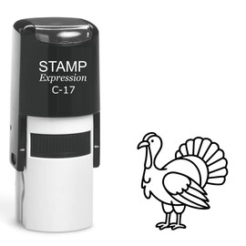 stampexpression - Turkey Outline Self Inking Rubber Stamp - Black Ink (A-63377)