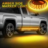 Truck LED Running Board Lights Amber Side Marker Kit, White