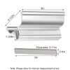 3Inch Aluminum Alloy Frameless Shower Door Handle, U Channel Door