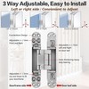 Onedaful 2 Kits 6 inch Stainless Steel Hidden Door Hinges
