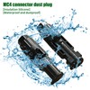 12 Pairs Solar Panel Connector Caps, Dust & Weather Resistant