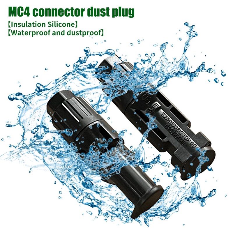 12 Pairs Solar Panel Connector Caps, Dust & Weather Resistant