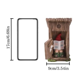 XehCaol Garden Gnome Ornament Outdoor Sculptures and Statues Garden Statue for Indoor or Outdoor (D)