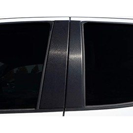 QAA fits Toyota Sequoia 2008-2020, Toyota Tundra 2007-2020 4 Piece Brushed Matte Black Aluminum Pillar Post Trim, PP27145B