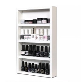 Harta Madera Combo Esmaltero Organizador Barniz Y Set 3 Repisas Flotantes