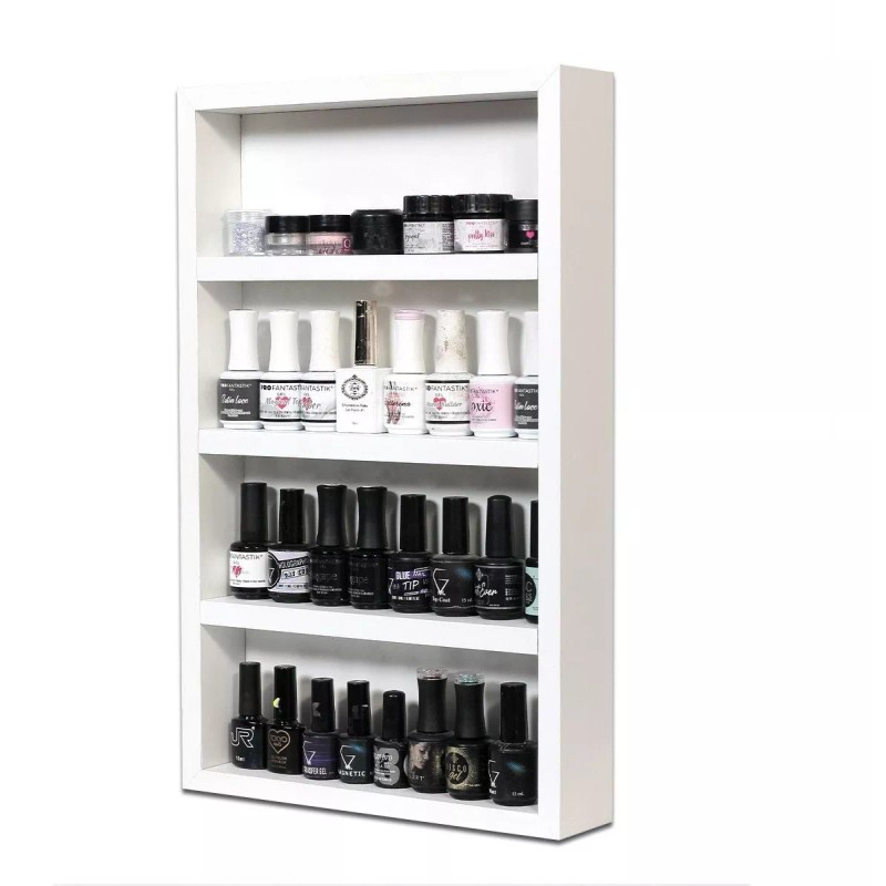 Harta Madera Combo Esmaltero Organizador Barniz Y Set 3 Repisas
