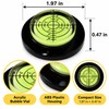 Round Bullseye Bubble Level, Mini Horizontal Spirit Level for Woodworking,