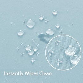 Obstal Dusty Blue Rectangle Table Cloth - Heavy Duty Water Resistance Polyester Tablecloth, Decorative Fabric Table Cover for Outdoor and Indoor Use, 52x70 Inch