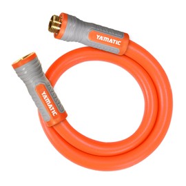 YAMATIC Heavy Duty Garden Hose 5/8 in x 15 ft with Swivel Fitting, Super Flexible Water Hose, All-weather, Lightweight, Burst 600 PSI