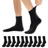 Laysblen Men's dress socks 10 Pairs Classic Cotton Solid Premium