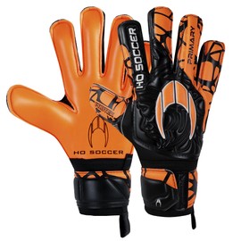 HO Soccer Primary Protek FL AXIAL Orange Goalkeeper Gloves, Unisex, Kids, Orange/Black, 3