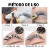 10pcs Facial Lash Shampoo Brushes Golden Tube Aluminum Acrylic Handle