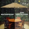 Blissun 7.5 ft Solar Umbrella, 18 LED Lighted Patio Umbrella,