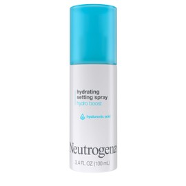 Neutrogena Hydro Boost Hydrating Makeup Setting Spray with Hyaluronic Acid, Setting Spray for Smooth, Dewy Skin, Fragrance Free, Non-Comedogenic & Hypoallergenic, 3.4 fl. oz