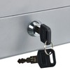 Relaxdays Lockable Cash Box, Removable Insert, 5 Compartments, Iron Money