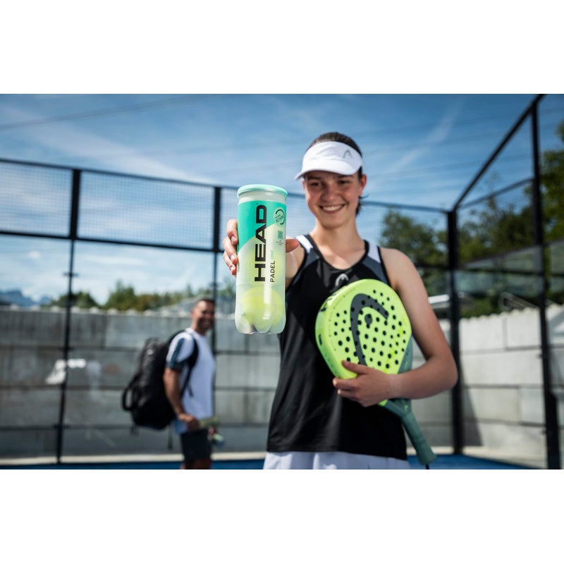 HEAD Unisex Adult 3B ONE-6DZ Padel Ball, Yellow, One Size