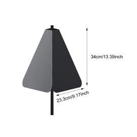 Wrap Around Squirrel Baffle,15" Foldable Squirrel Guard Baffles,Squirrel Proof Baffle for Hanging Bird Feeders,Bird Feed Guard and Bird Houses,Protec t Feeding Stations(Black,Size:13.39x9.17inch)