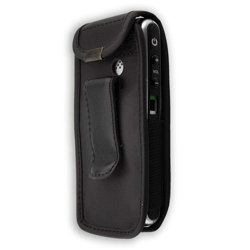 Leather Pouch Case Cover With Belt Clip Emporia Talk Comfort