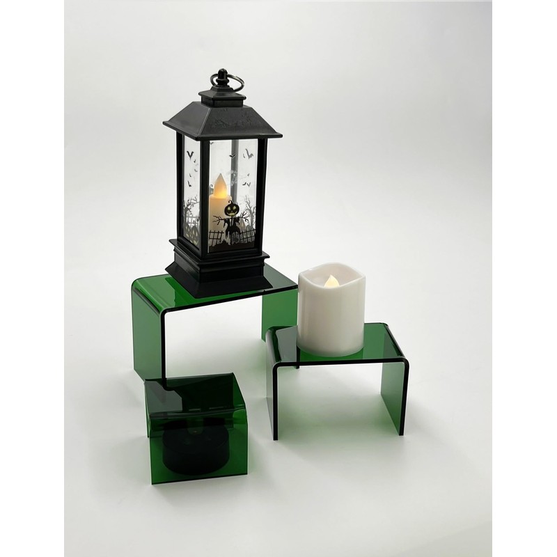 New 2 Inch Deep 3 Piece Acrylic Riser Display Stand