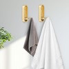 cobmiraln Gold Coat Hooks Foldable Wall Hook - Heavy-Duty Alloy