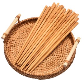 30 Pairs Natural Reusable Bamboo Chopsticks, Chop Sticks, Chinese Chopsticks, Portable, Chinese Classic Style, for Sushi, Noodle, Rice, Ramen, for Kitchen, Dining Room, Gourmet