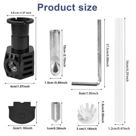 iKALULA Toilet Mounting Set, Intelligent Toilet Attachment, Universal Mounting Screw Set for Wall-Mounted Toilet, Toilet Connection Set, Accessories for Toilet Installation for Wall Hanging Toilet