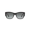 Vogue Eyewear Woman Sunglasses Black Frame, Gradient Grey Lenses, 54MM