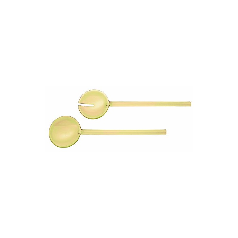 Guzzini Salad Servers, Acrylic, Amber, 0.1 x 0.1 x 0.1