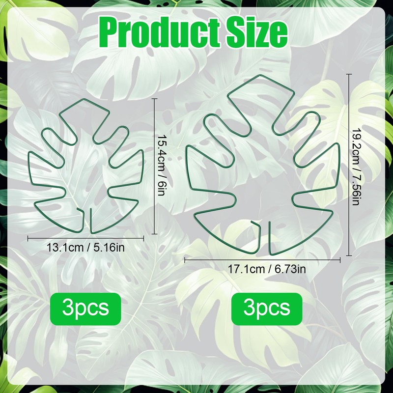 Hysagtek 6PCS Monstera Plant Support, Plant Stem Support Durable Monstera