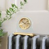 London Clock Gold Break Arch Mantel Clock, 14.5 x 15