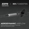 KOTO - Kingcontrol 90% Darts 22 Gram, Black, Darts Set