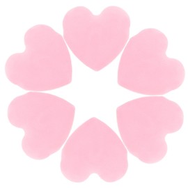 Baluue 6pcs Heart Shaped Makeup Puff Soft Powder Puff for Face Makeup Portable Lightweight for Women Girls for All Skin Types Easy to Carry for Travel Shopping