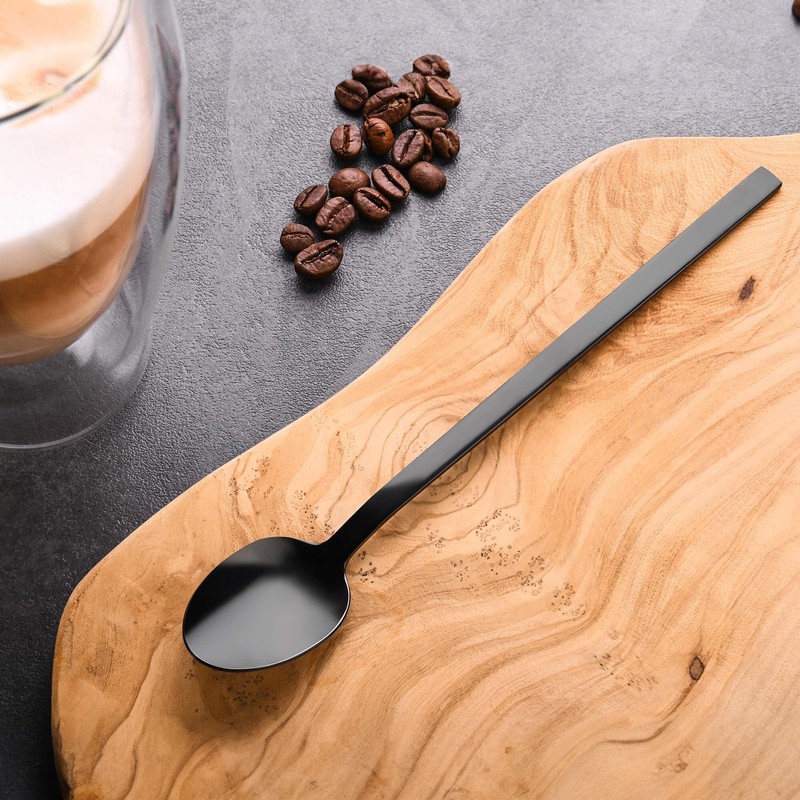 GRÄWE Long Drink Spoons Set of 6 Stainless Steel Titanium