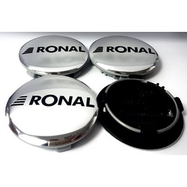 4 x Original Ronal 64 mm Hub Cap Hub Cap High Gloss Polished Centre Cap Lid Wheel Centre Cap