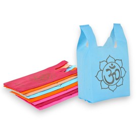 LOVENSPIRE Om Print Return Non Woven Gifts Party Favor Bags Ecofriendly Reusable for Indian Wedding Housewarming Puja