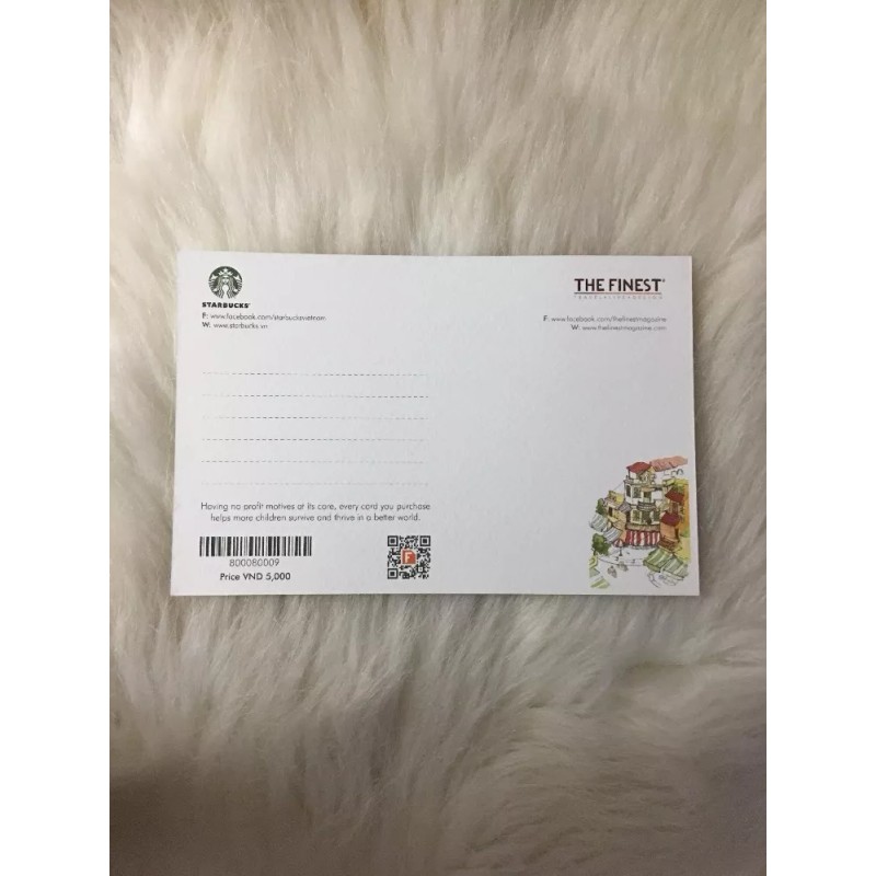 Starbucks Vietnam Postcard New Hanoi Old Quarter