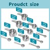 Minteem Measuring Cups and Spoons Set, Stainless Steel Measuring Cups