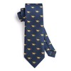 HISDERN Men's Ties Animal Pattern Tie Pocket Square Wedding Business