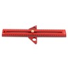 Woodworking T Track Ruler Multifunctional Aluminum Alloy Portable Wood Measuring