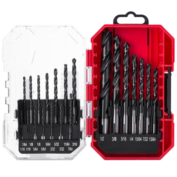 21PCS Cobalt Drill Bit Set, M35 Drill Bit Set with