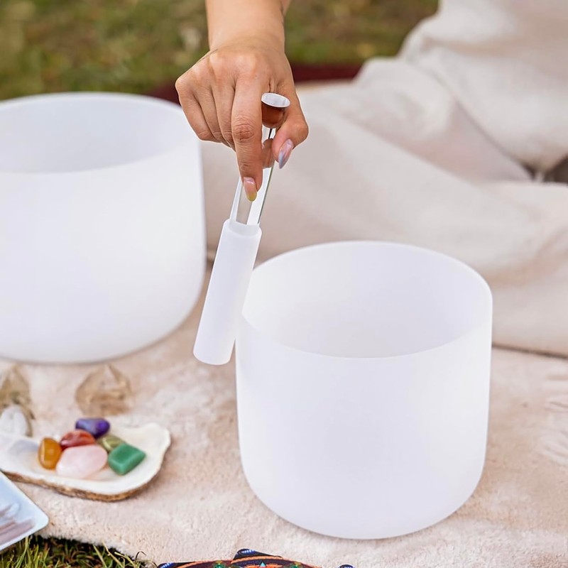 UPCEED 4 Pcs Singing Bowl Mallet And Silicone O Ring