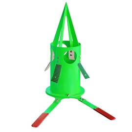 Big Bag Dispenser, Heavy-Duty Big Bag Unloader, Leak-Resistant Bulk Bags Discharge Tool with Reinforced Piercing Tip, Welded Steel Frame for Feed, Sand, Farm, Warehouse, Green