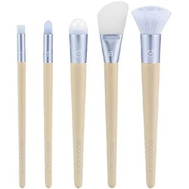 EcoTools Elements Limited Edition Hydro-Flow Kit de brochas para el cuidado de la piel y el maquillaje, juego de 5 brochas