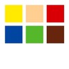 Staedtler 129NC6 Coloured Crayons Thick Pack of 6 Assorted Colours
