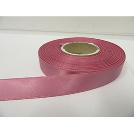 2 metres of 15mm Satin Ribbon Wild Rose Pink Double Sided 15 mm 1.5cm