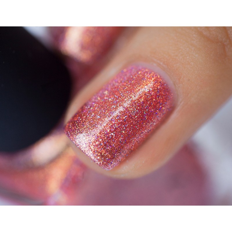 ILNP Citrus Punch - Orange Coral Holographic Nail Polish