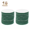 sourcing map 16pcs Scrubber Scouring Pads 180 Grits 4 Inch