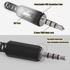 Ancable Replacement 10pcs TRRS Plug 4 Pin 3.5mm Male Solder